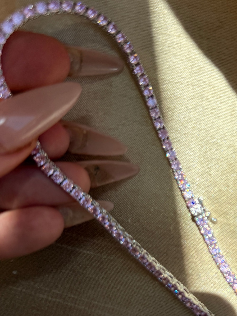 Pink Tennis Bracelet - Picture 3 of 3